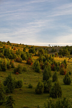 Sunrise landscape in Uvac Special Nature Reserve, Serbia