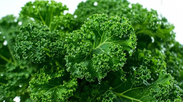 Close-up of kale, close-up of fresh kale