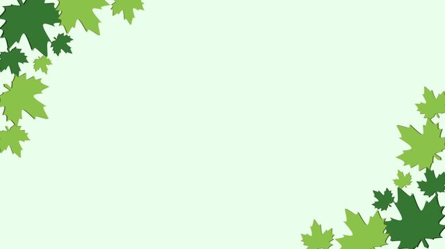 green leaves frame