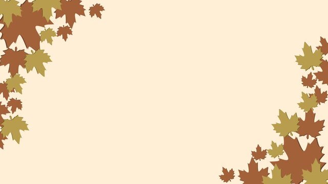 autumn leaves frame