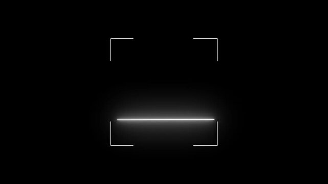 scanner icon animation isolated scanner neon shine icon animation, QR Code Scanner Animation on black screen. Barcode scanner QR code Neon shine Icon animation, fingerprint biometric scanning