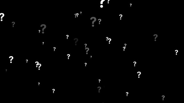 Question mark sign flaying background. Question Mark Background. question mark animation on white background, motion graphics, question marks popping up animation, white question mark moving