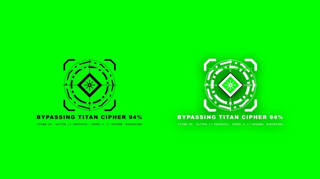 Titan Kernel Override Granted Chroma Key Animation.