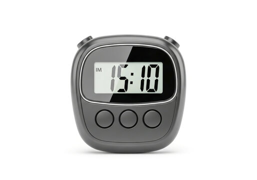 Digital kitchen timer with display and buttons