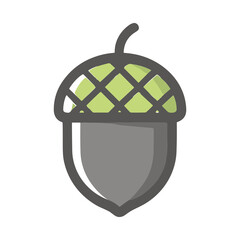 Stylized acorn icon © ditak