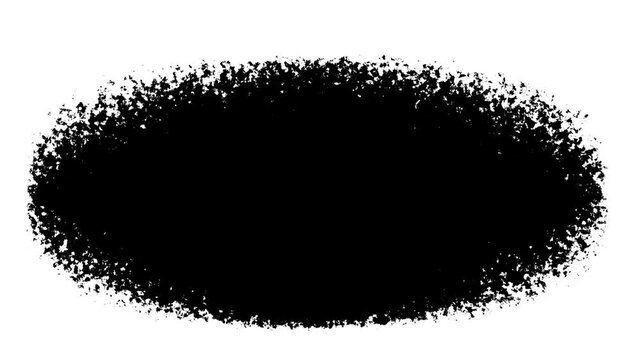 Deep black ink spreading across white canvas, turbulent fluid flow, abstract paint splashes, watercolor drops, dripping streaks and organic bloom creating a cinematic black background. 4k video