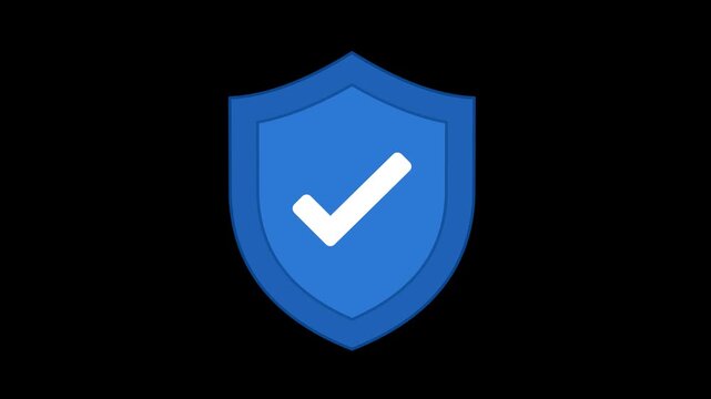 Insurance Icon Animation with Transparent Background. Full HD. 4K