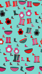 Pattern of Boots and Bowls