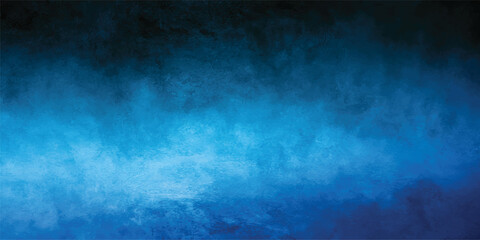 Fototapeta premium Mysterious blue smoke billows and swirls, creating an abstract and ethereal atmosphere, hinting at an unknown force or transformation.