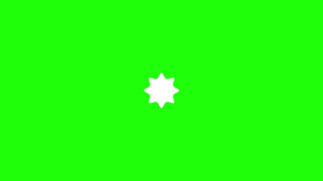 White star loading animation icons set rotating sparkle spinner preloader symbols