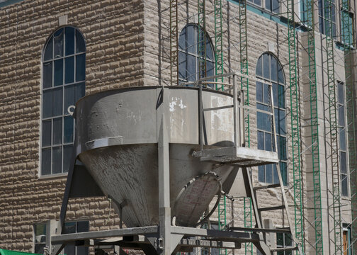 Close up of New Smith County Courthouse Under Construction. Tyler TX