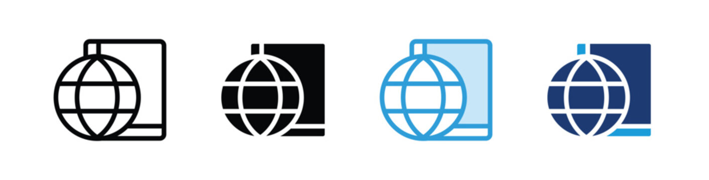 Atlas Icon Collection With Multiple Styles