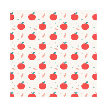 Red apples pattern