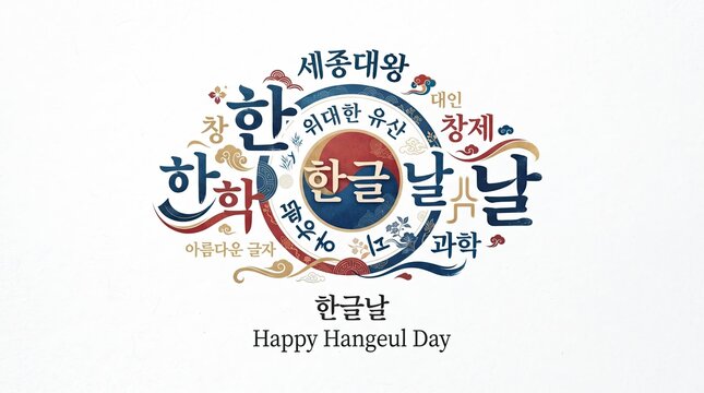 Hangeul day celebration graphic