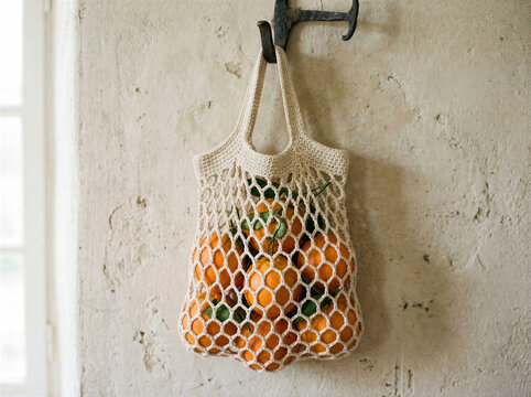 Handmade Macrame Hanging Plant Holder in Rustic Creative Studio