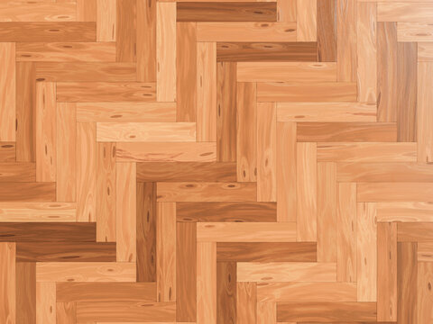 Natural wooden parquet flooring texture with herringbone pattern