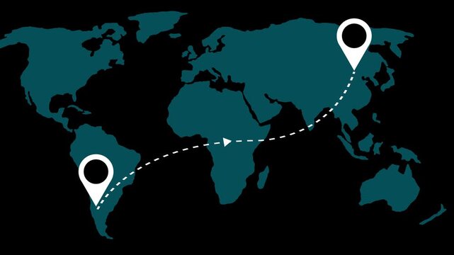 Location tracker pin pointer with radio waves target place fix place location pointer position location tracking animated