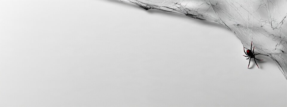 Tiny spider rests on textured white surface