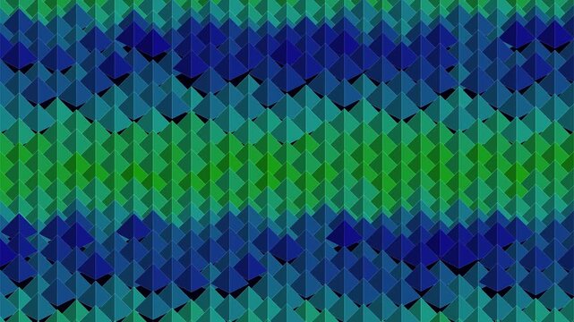 Abstract colorful geometric wave pattern blue green colors
