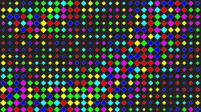 Vibrant colorful diamond grid abstract pattern background