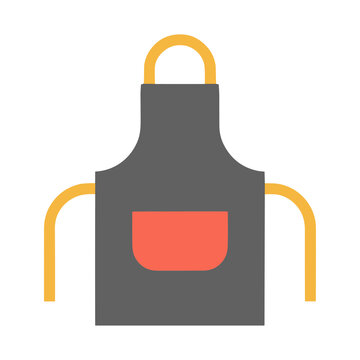 Flat design apron icon