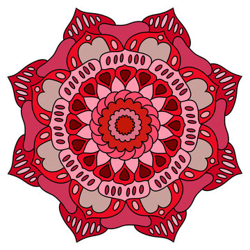 ornamental round lace pattern