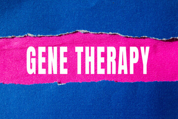 Gene Therapy text concept photo