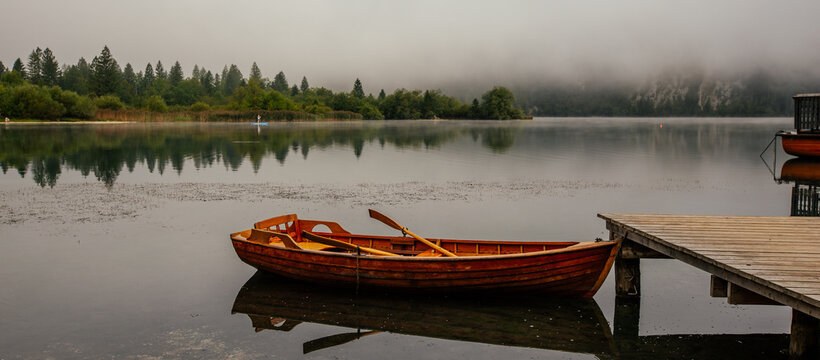 Beautiful Bohinj lake, Slovenia. The most amazing lake with a camping spot. 