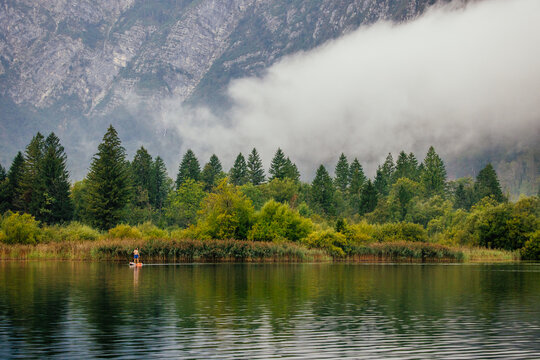Beautiful Bohinj lake, Slovenia. The most amazing lake with a camping spot. 