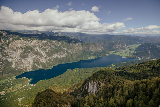 Beautiful Bohinj lake, Slovenia. The most amazing lake with a camping spot. 