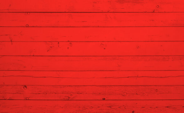 Bretterwand mit Holzmaserung in rot