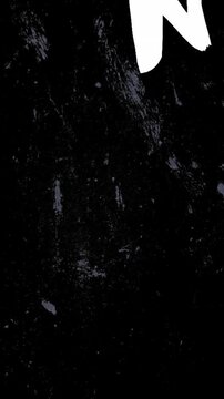 Abstract grunge paint strokes on black background