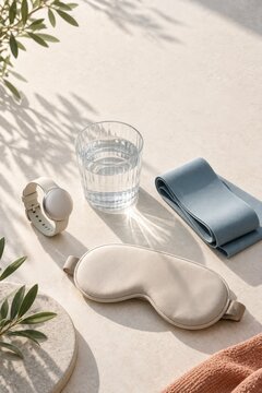 Daily Wellness Essentials with Wearable Water Exercise Band and Sleep Mask