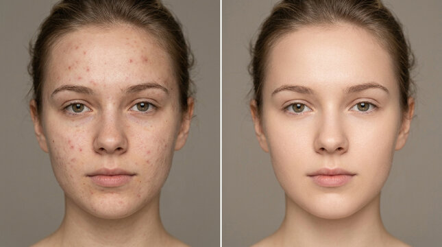Before and After Skin Transformation: Acne to Flawless Complexion