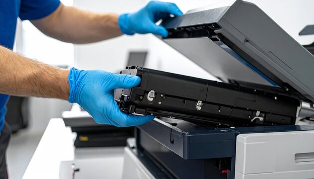 Laser Printer Printing Machine in Modern Office and Industrial Press Technology for Business and Commercial Production