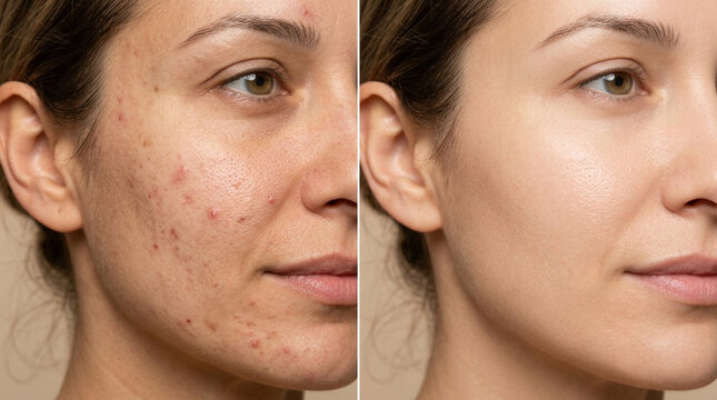 Before and After Skin Transformation: Acne Treatment vs. Clear Complexion