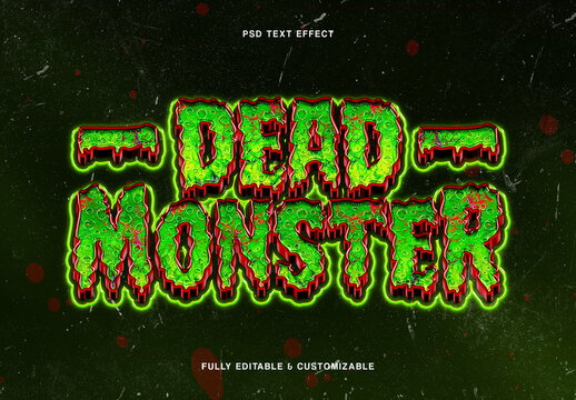 Horror Halloween 3D Text Effect