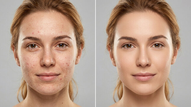 Before and After Skin Transformation: Imperfect to Flawless