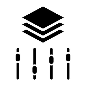 Version Control Vector Glyph Icon Design
