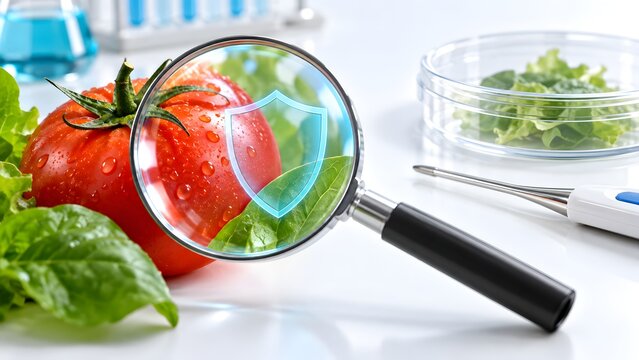 Food Safety and Quality Control Testing of Fresh Vegetables in Laboratory