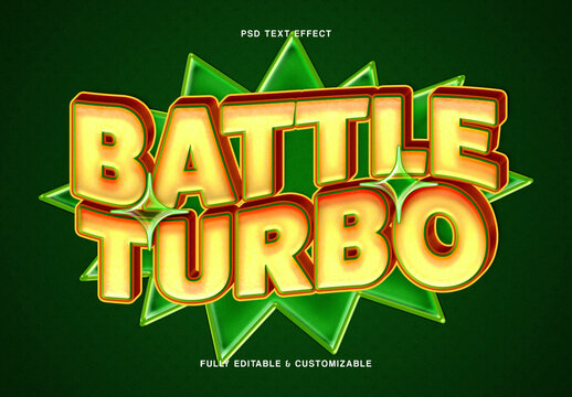 Comic Game  3D Text Effect