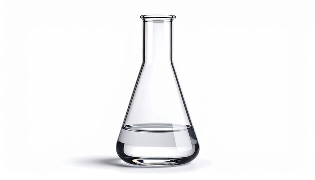 Clear Erlenmeyer Laboratory Flask