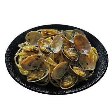 ボンゴレビアンコ イタリア料理自家製切り抜き カフェ主食おかず食材素材