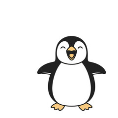 Obraz premium Cute cartoon penguin illustration