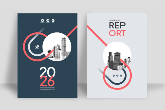 City Background Business Book Cover Design Template