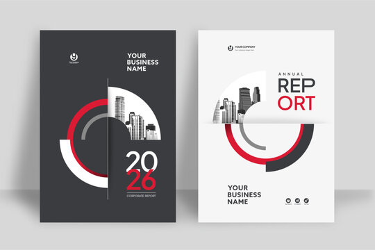 City Background Business Book Cover Design Template
