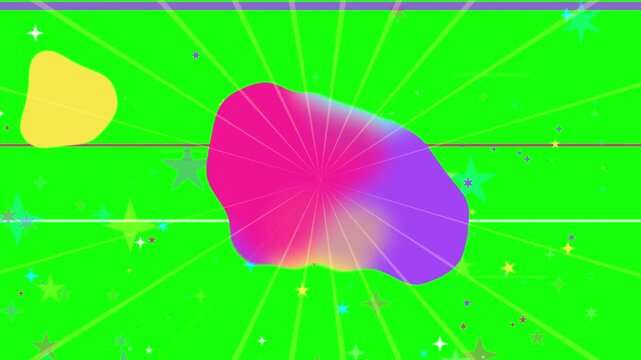 Neon Code Rain with Scanner Line Green Screen Overlay