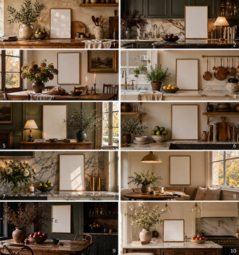 living room interior colage