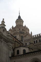 Obraz premium Mudejar lantern tower of the cathedral of Tarazona seen from below, Aragon, Spain