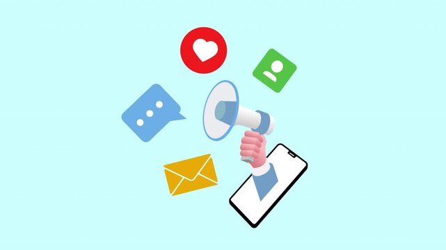 Business analytics and video marketing concept with report chart, rising data graph, gears, pie chart and play button for digital performance analysis